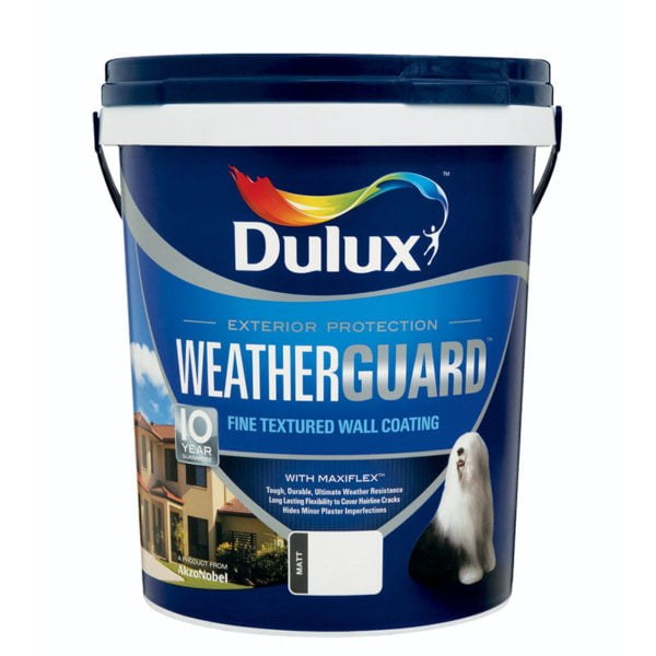 DULUX WEATHERGUARD WHITE 20LT, DULUX WEATHERGUARD WHITE 5L