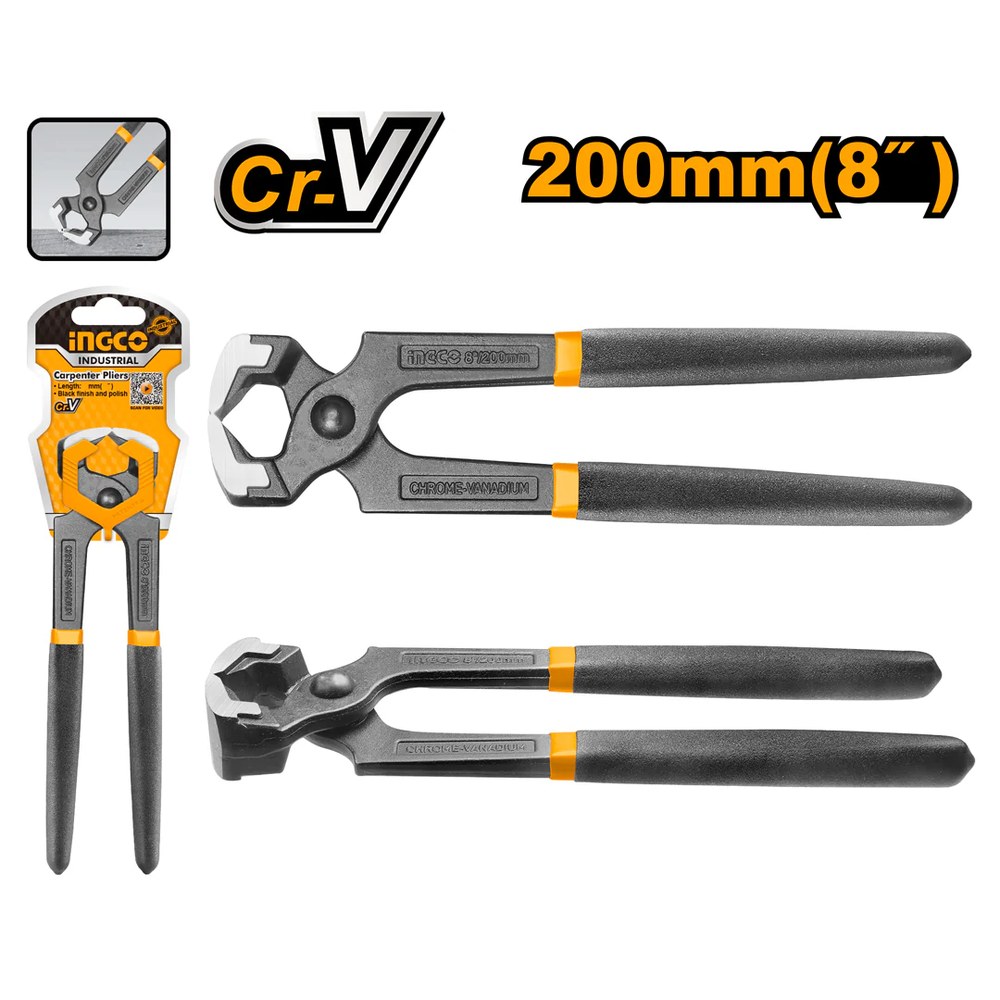 INGCO CARPENTERS PLIERS 8IN HCPP02200