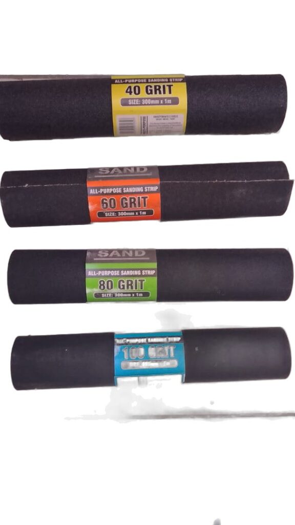 All Purpose Sanding Strip Set 40 60 80 100 Grit