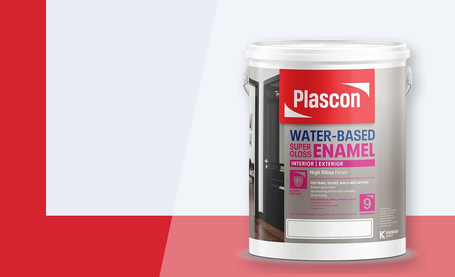 Plascon water based super gloss enamel promotional banner
